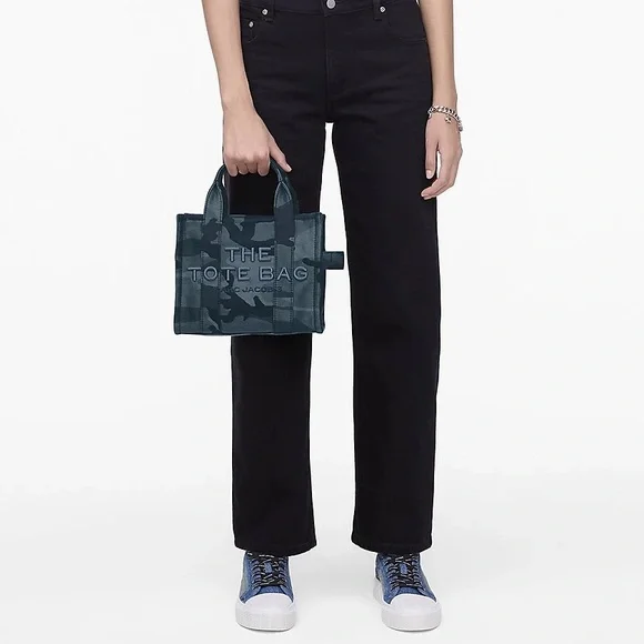 Marc Jacobs The Camo Jacquard Small Tote Bag - Blue - Picture 7 of 13